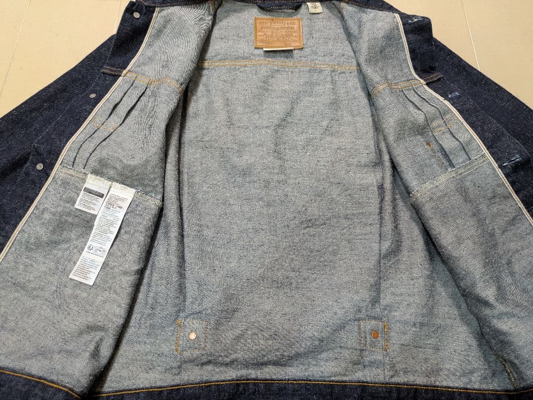 LEVI'S プレミアムデニムジャケット 1st Mサイズ(ヘンプ素材)
