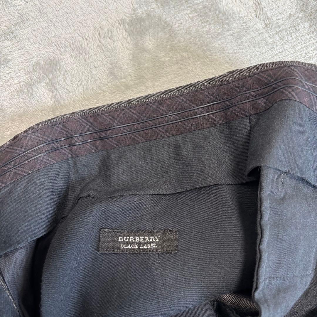 シルク 40R 3ピース✨バーバリーブラックレーベル　スーツ　Super 110