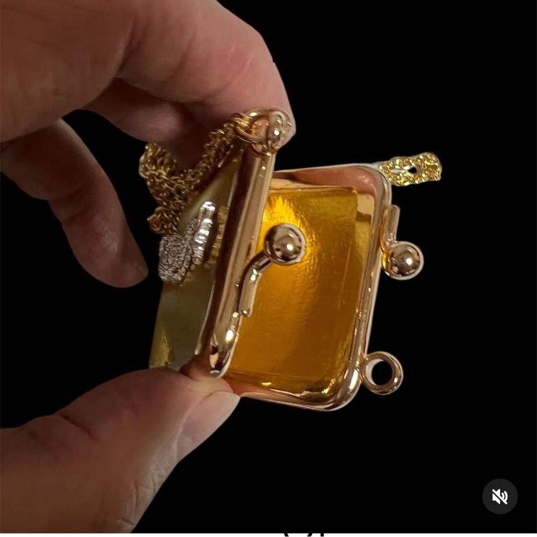 一宮寿山「お賽銭浄化＆金運がまロ（モジュール内蔵）」本革製！【願望成就・金運】