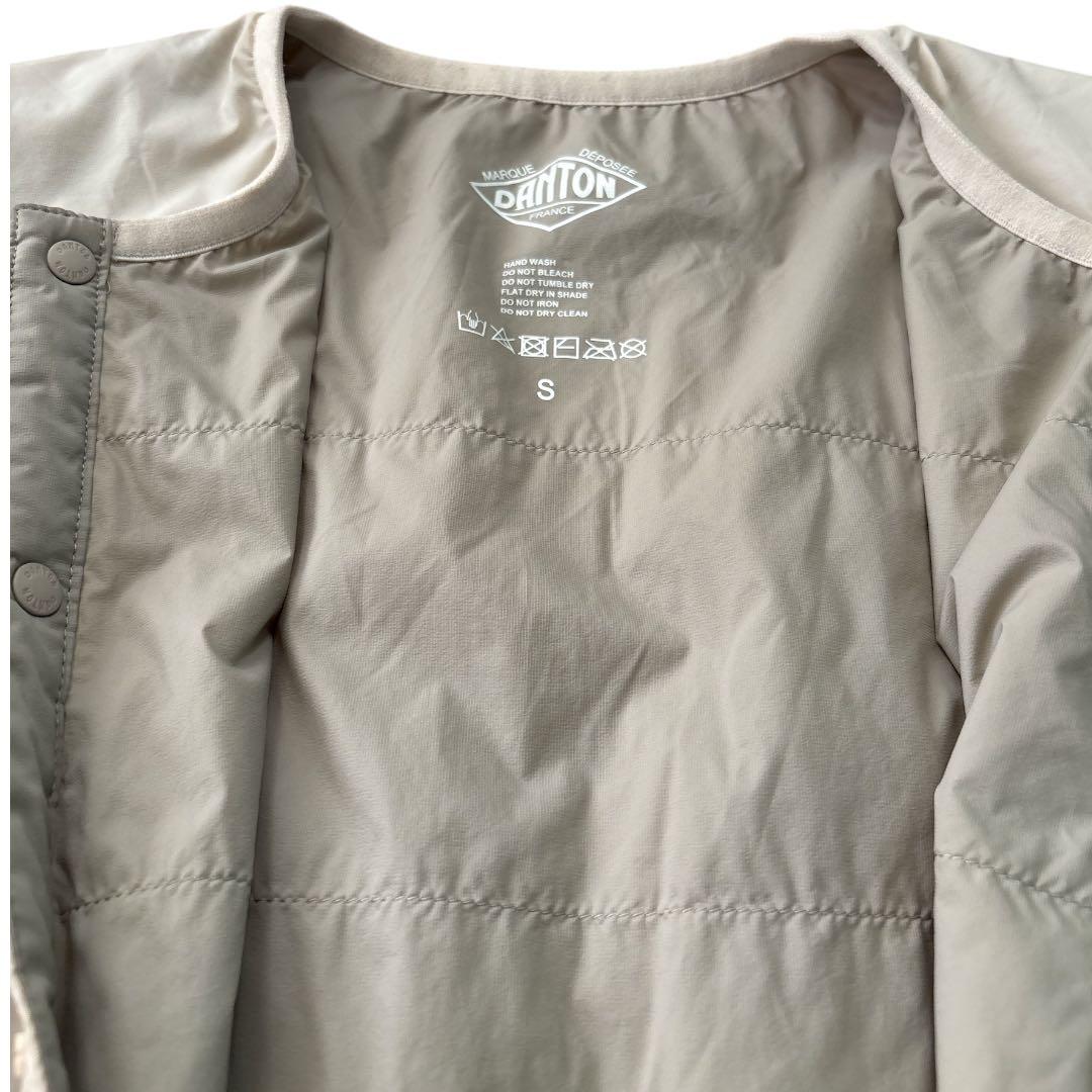 DANTONインサレーションジャケット　ストレッチナイロン　撥水　アイボリー