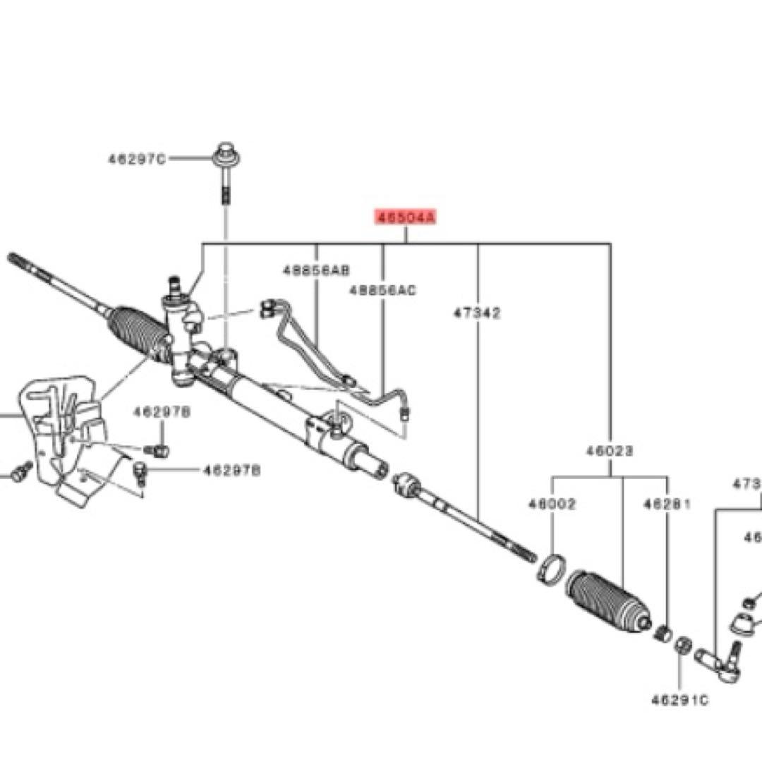 h*5様 ☆売り切り☆ラック&ピニオンASSY 4410A 537車種デリカD5