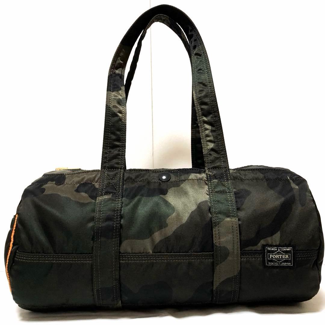 超美品✨希少 30周年ポーター タンカー ミニボストンバッグL カモフラグリーン