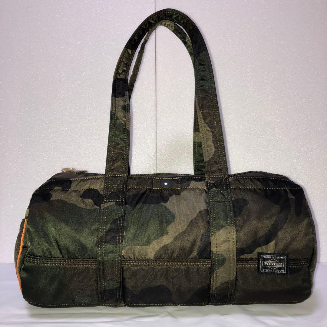 超美品✨希少 30周年ポーター タンカー ミニボストンバッグL カモフラグリーン