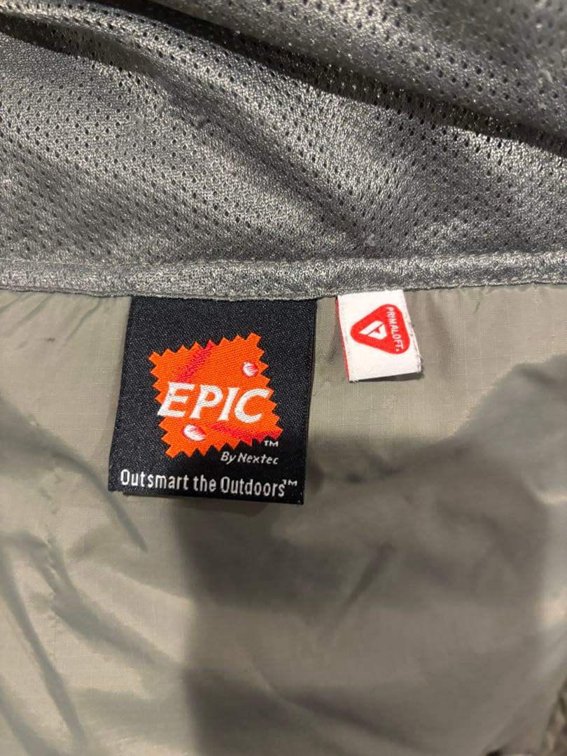 グレー ミリタリージャケット フロントジッパー