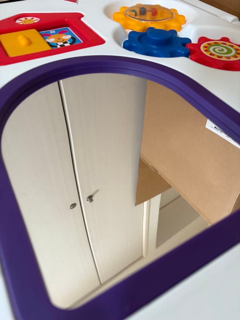 日本育児 ベビーサークル 8枚　ミュージカルキッズランドDXⅡ グレー&ホワイト