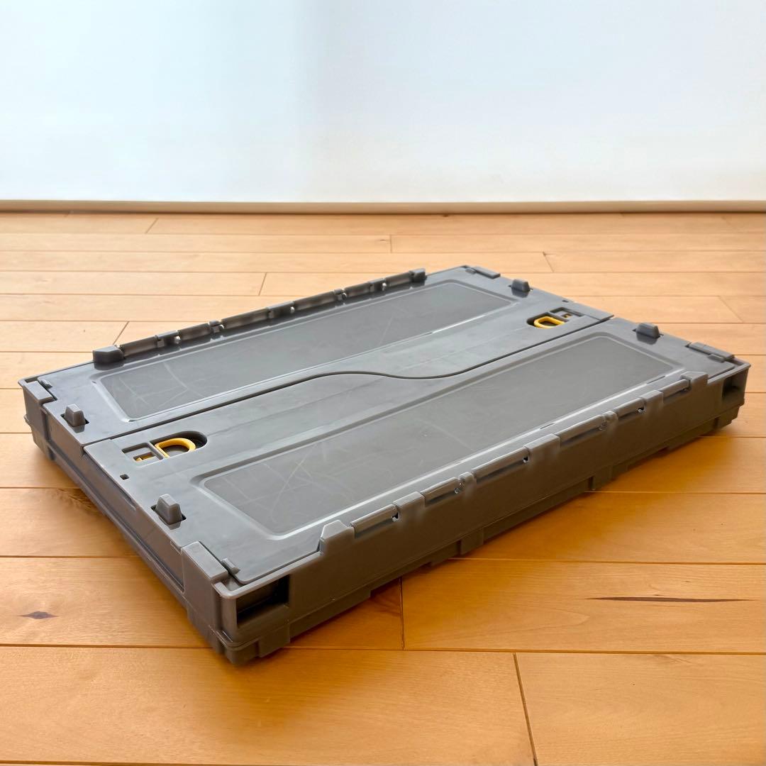 TRUSCO 折りたたみコンテナ 50L ロックフタ付 10点