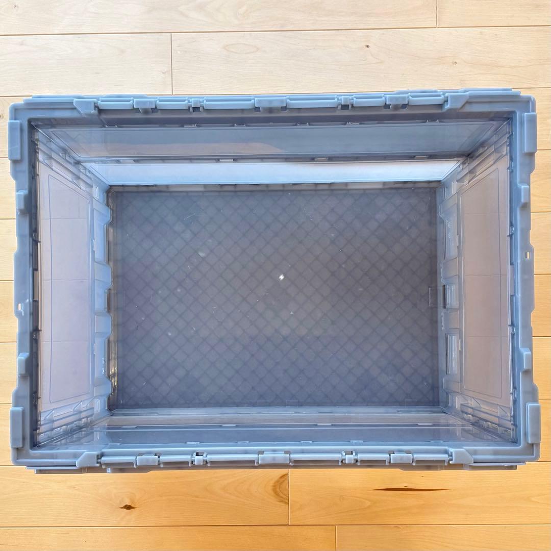 TRUSCO 折りたたみコンテナ 50L ロックフタ付 10点