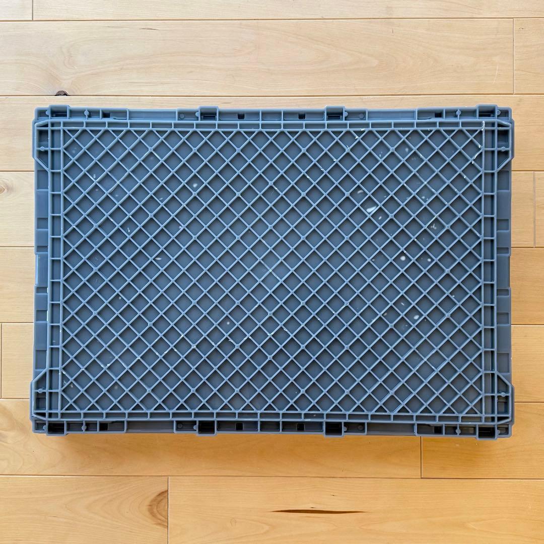 TRUSCO 折りたたみコンテナ 50L ロックフタ付 10点