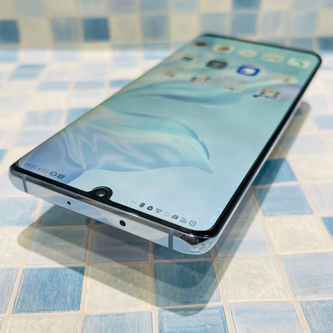 美品 SIMフリー HUAWEI P30Pro 128GBブリージングクリスタル