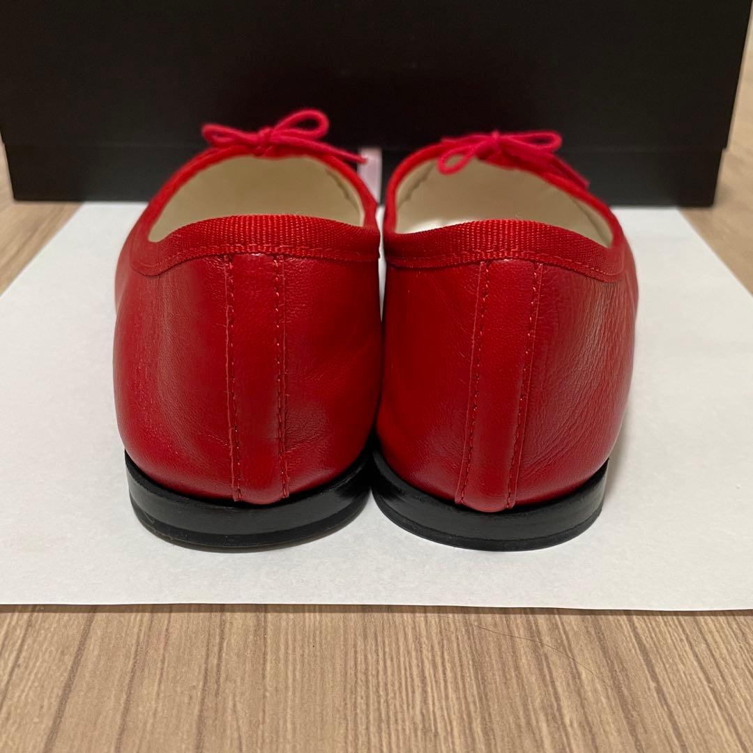 レペット　バレエシューズ　36.5㎝　赤　レザー
