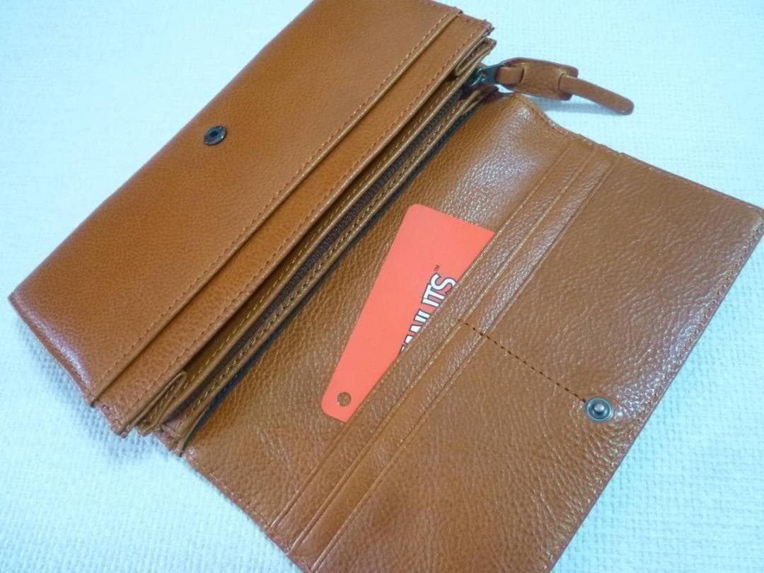 【新品】SNOOPY　カブセ長財布　 SNPY-73054 　キャメル