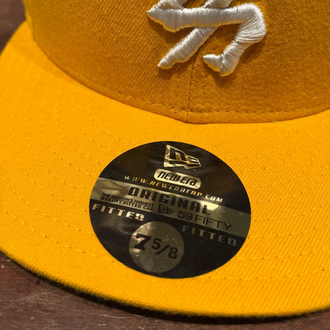 ニューエラ 漢字 NY ヤンキース キャップ 7 5/8 USA製 帽子 レア