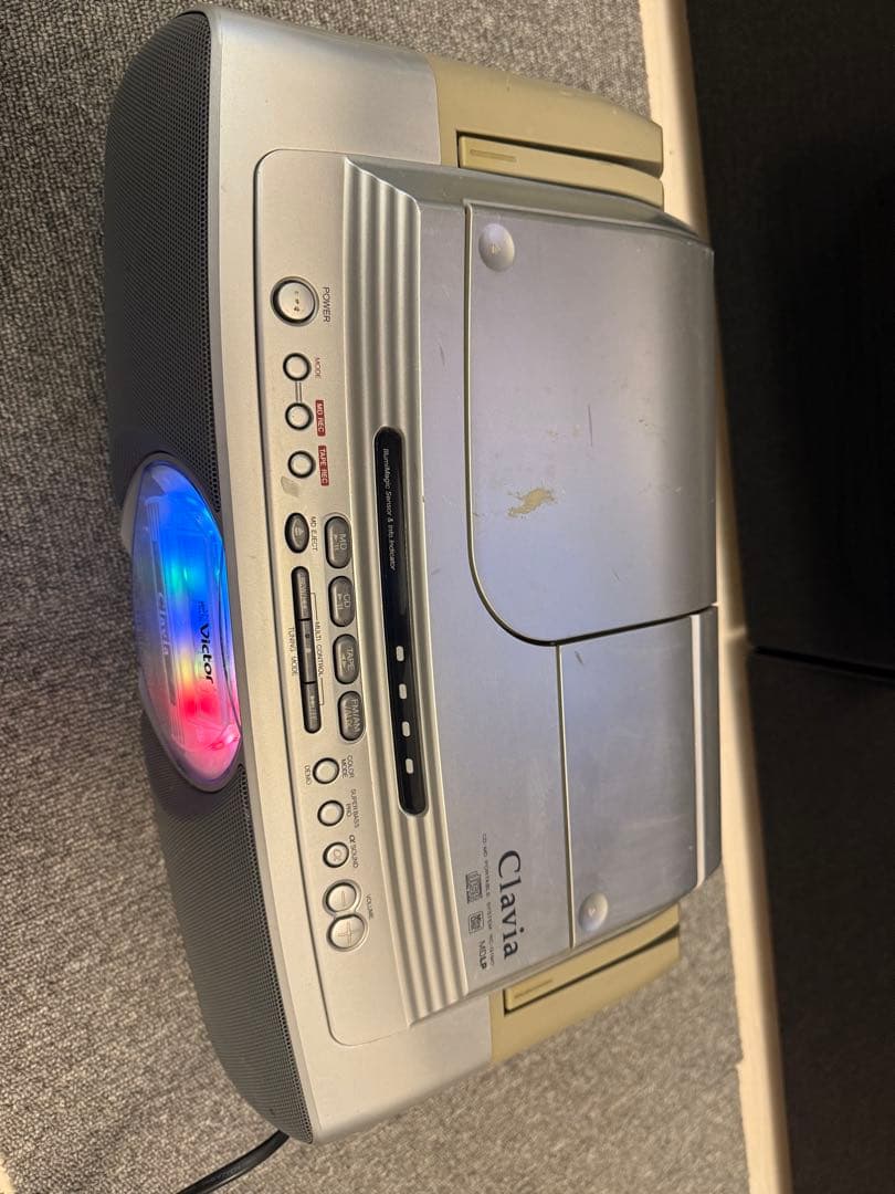 ビクターJVC　RC-G1MD-S CD-MDポータブルシステム　Clavia