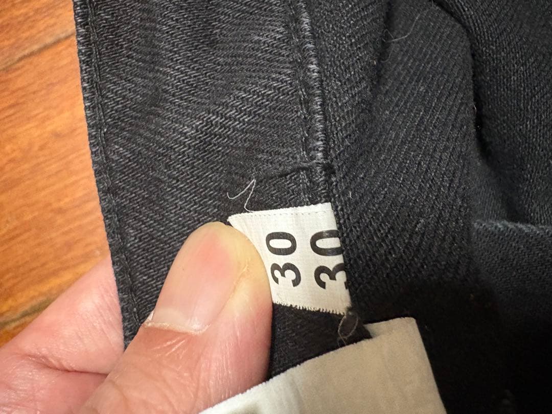 yori 5ストライプダメージデニムパンツ