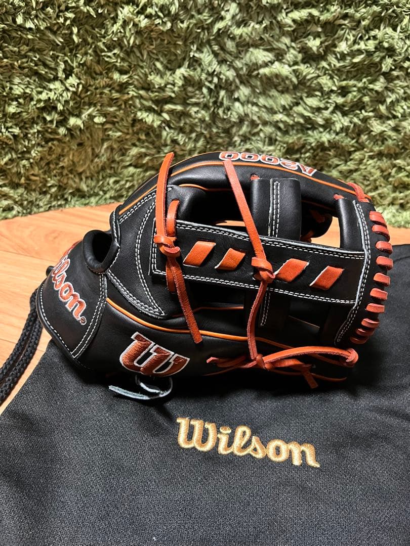 美品 Wilson A2000 1716 硬式内野手用グラブ ブラック×オレンジ