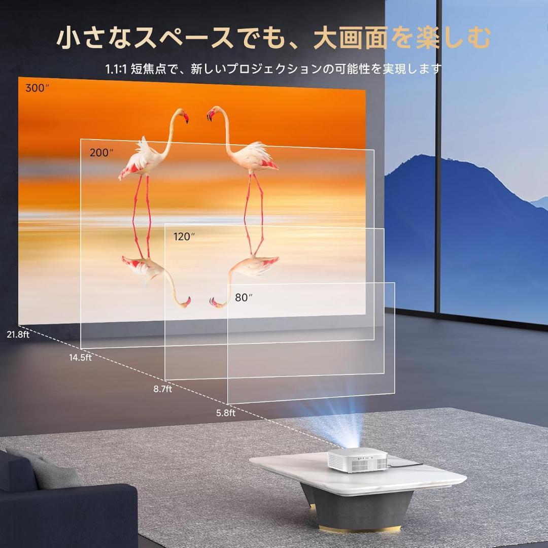 プロジェクター 1200ANSI オートフォーカス ネトフリ YouTube
