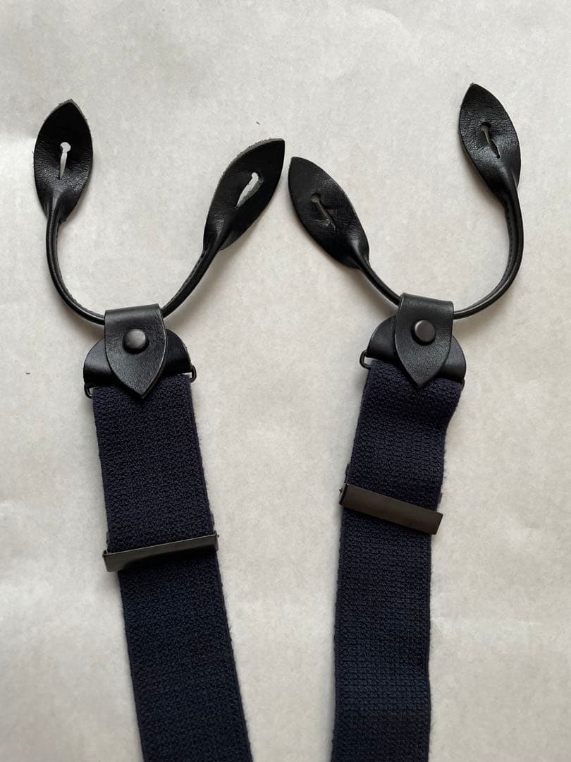 Nigel Cabourn US Army サスペンダー ネイビー