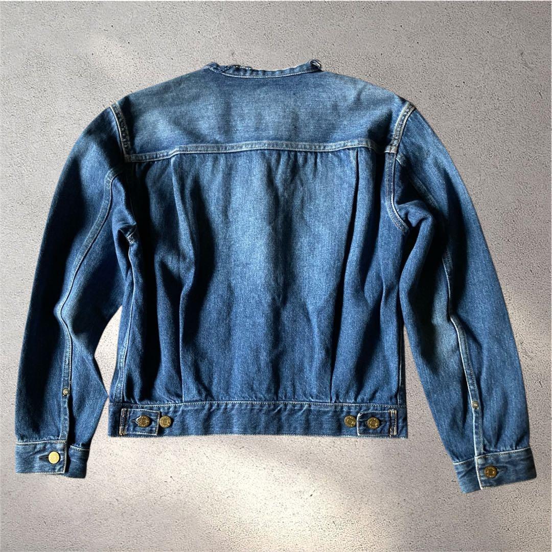 IENA ⭐️良品　リメイクタックデニムブルゾン ノーカラー　36