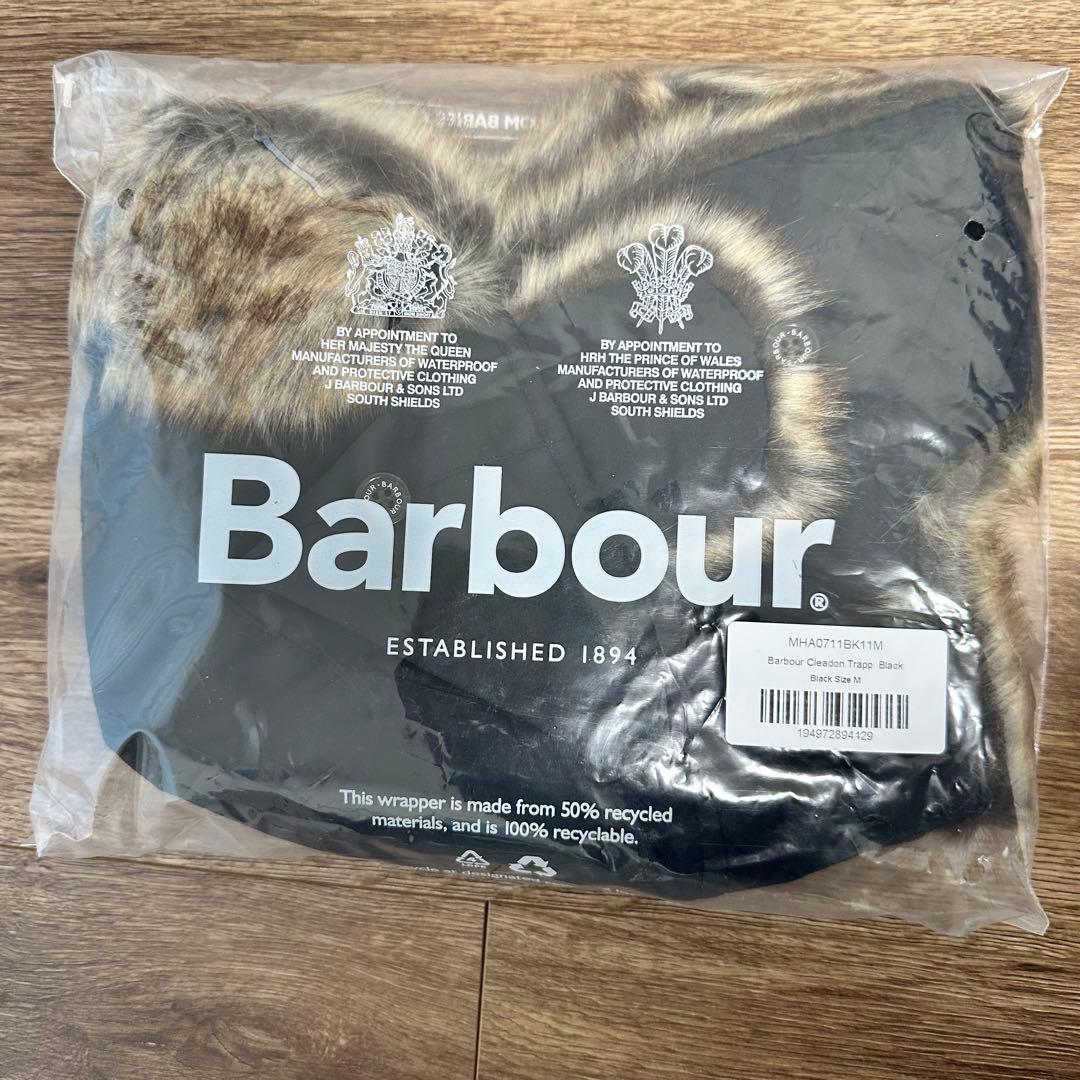 Barbour トラッパー black 新品・未使用 Msize