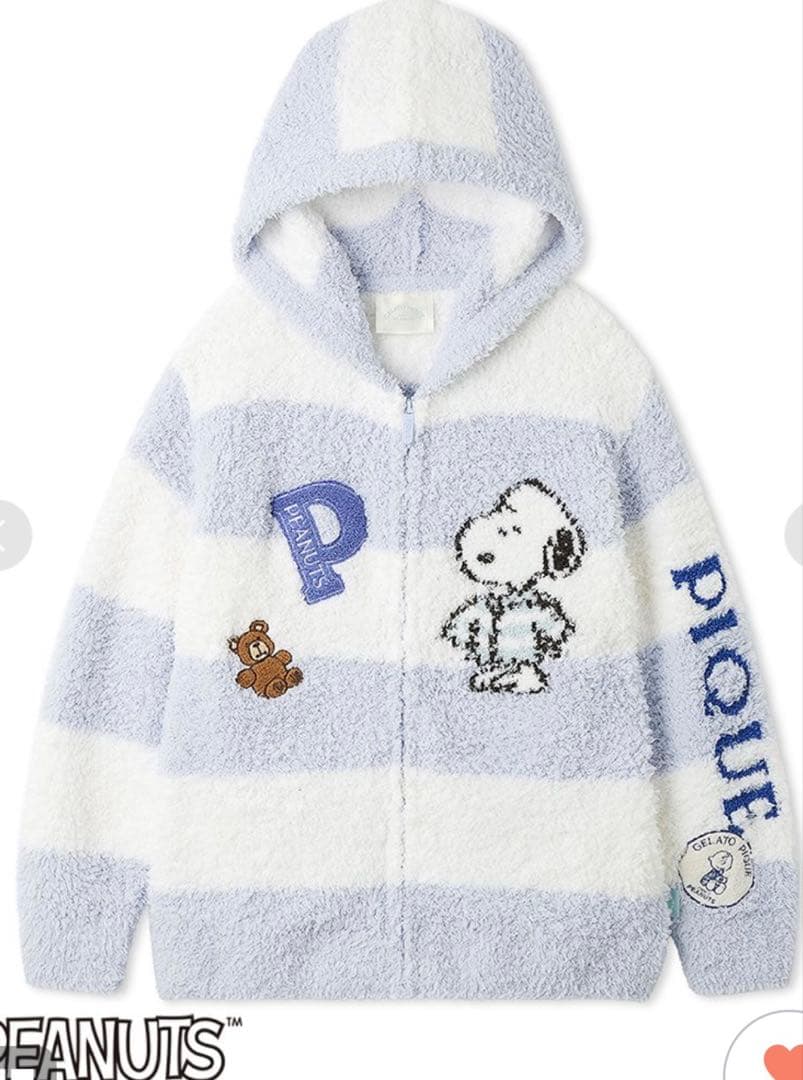 ジェラートピケ　スヌーピー UNISEX パーカー　新品未使用　M-Lサイズ