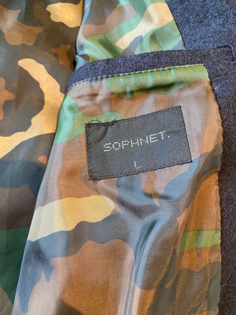 SOPHNET.ウールジャケット紺Lサイズ_ソフネットfragment