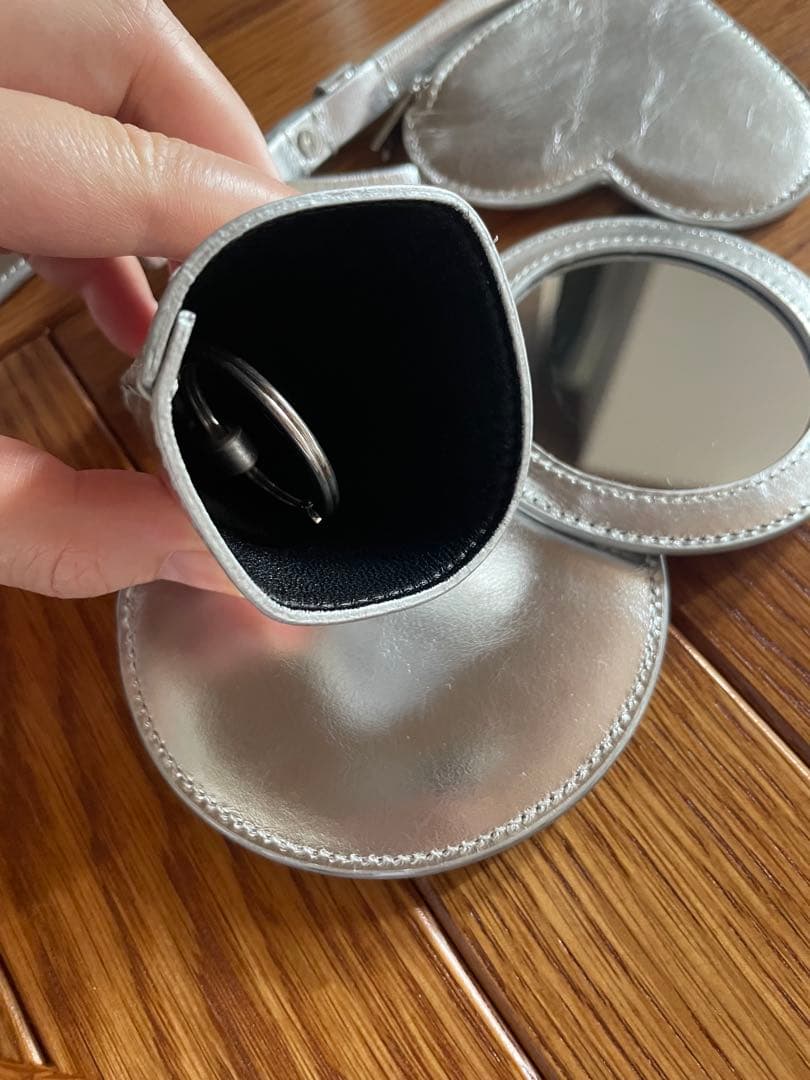 JIL SANDER シルバー マルチポーチ　ストラップ　チャーム