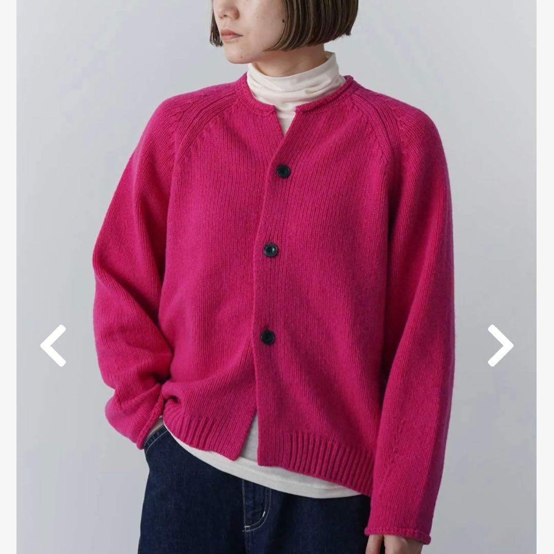 新品grin グリンシェパードAir　ラグランカーディガン★ナチュラルランドリー