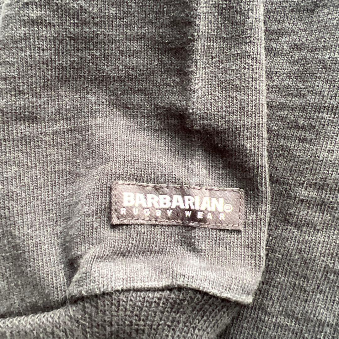 BARBARIAN ラガーシャツ M ブラック