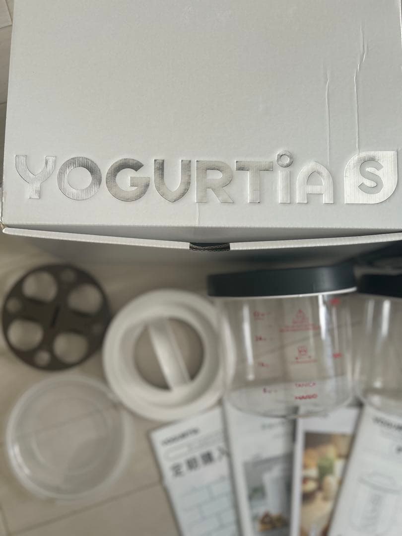 ヨーグルティアSブラック ガラスセット