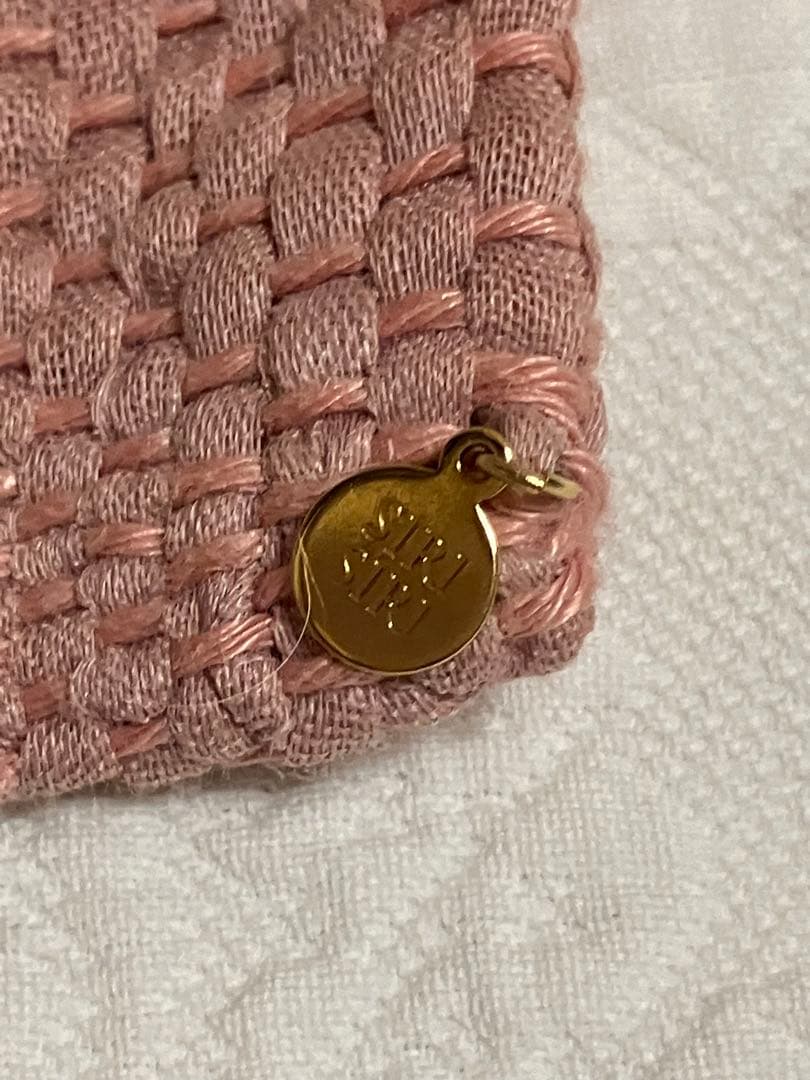 lilas.junko⭐︎ SIRISIRI ピンク 編み 巾着型 バッグ