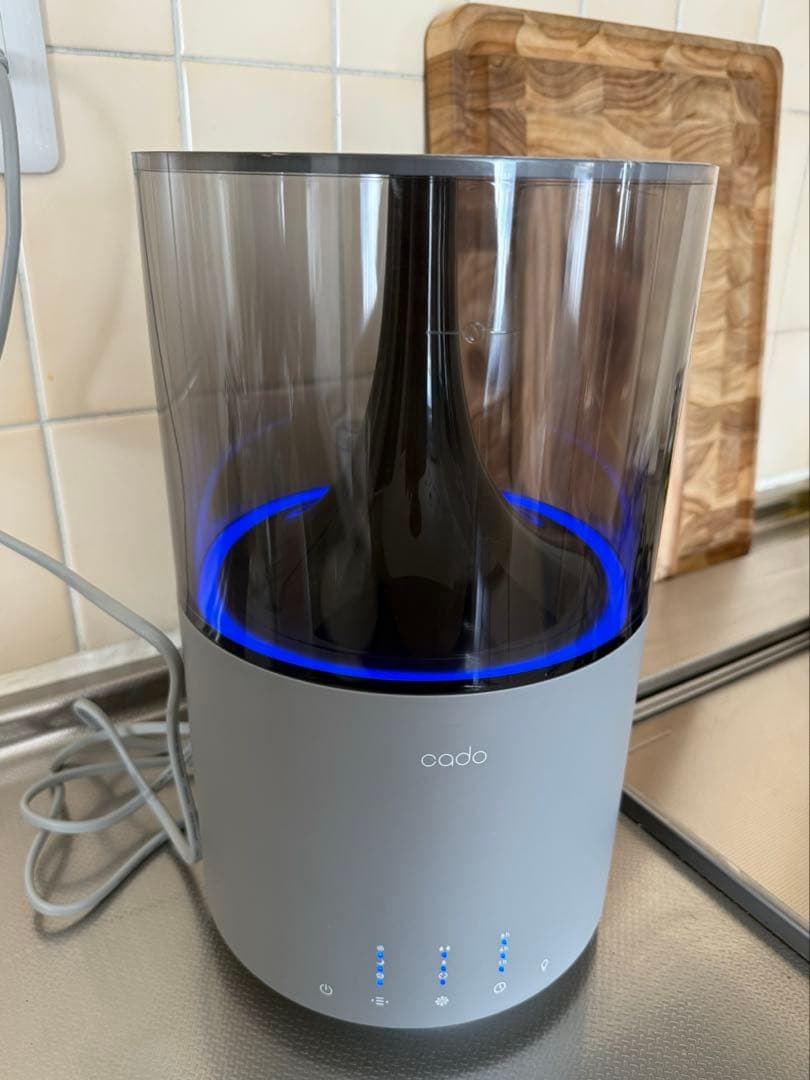 週末限定価格cado 2022年製　加湿器STEM 300 HM-C300グレー