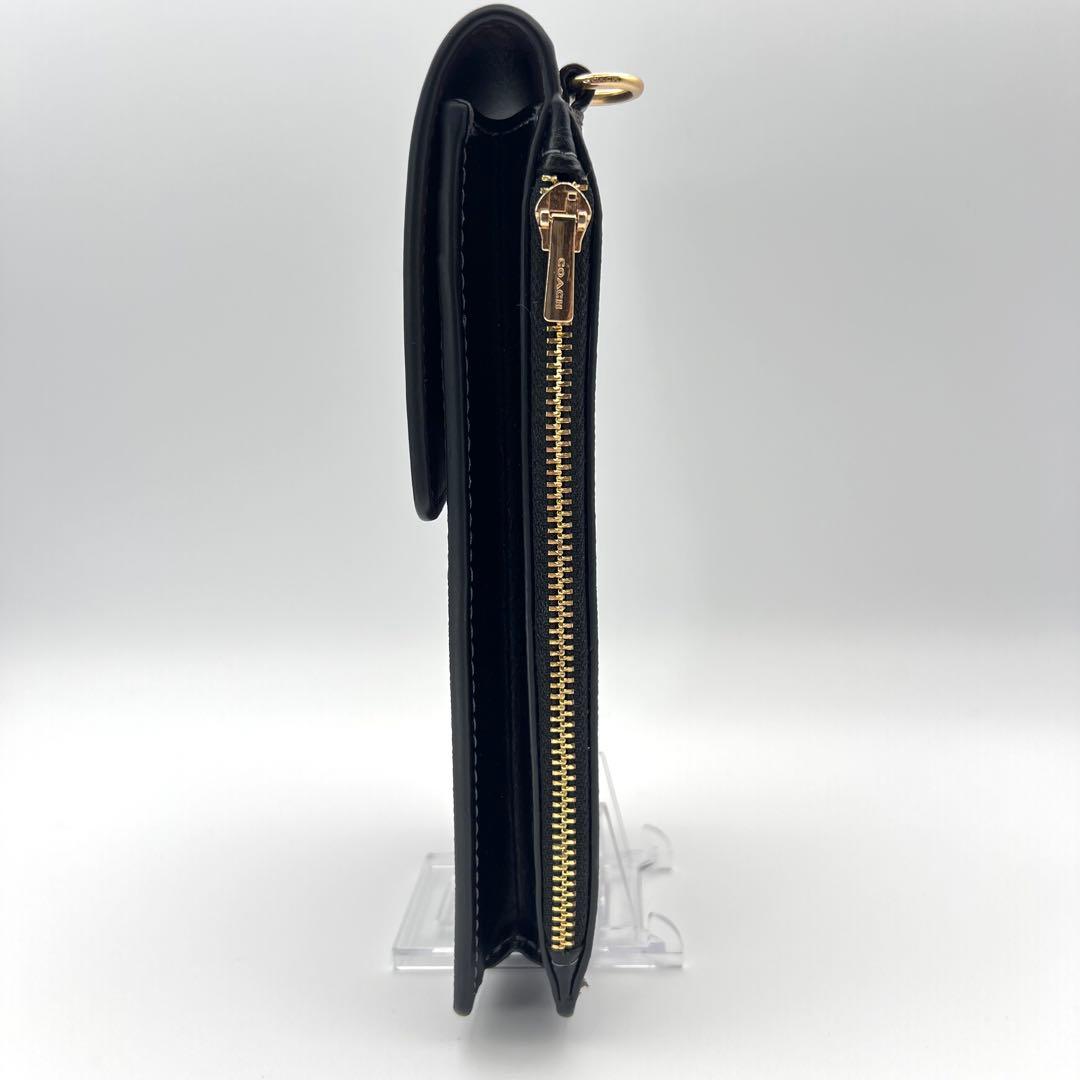 【美品】COACH コーチ クロスボディ・シグネチャー キャンバス スマホ