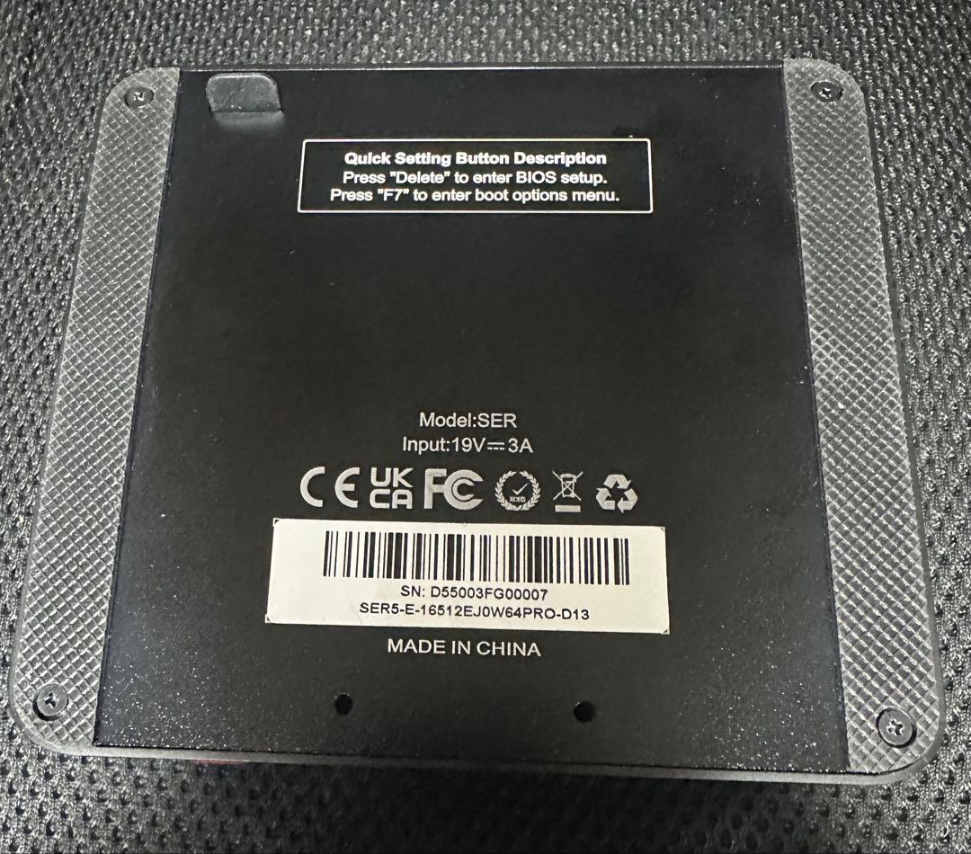 ミニPC Beelink SER5 5500U 16G 500GB Win11pro