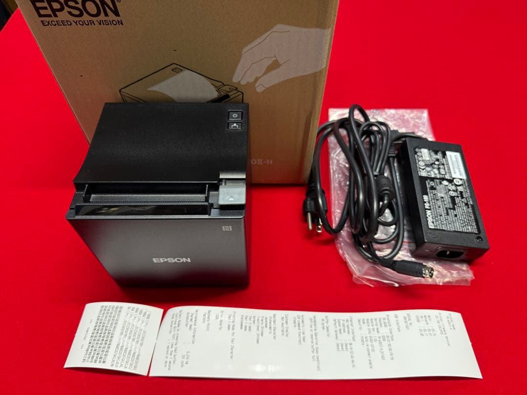 使用極少 EPSON TM-m30Ⅱ-H ブラック レシートプリンター ⑨