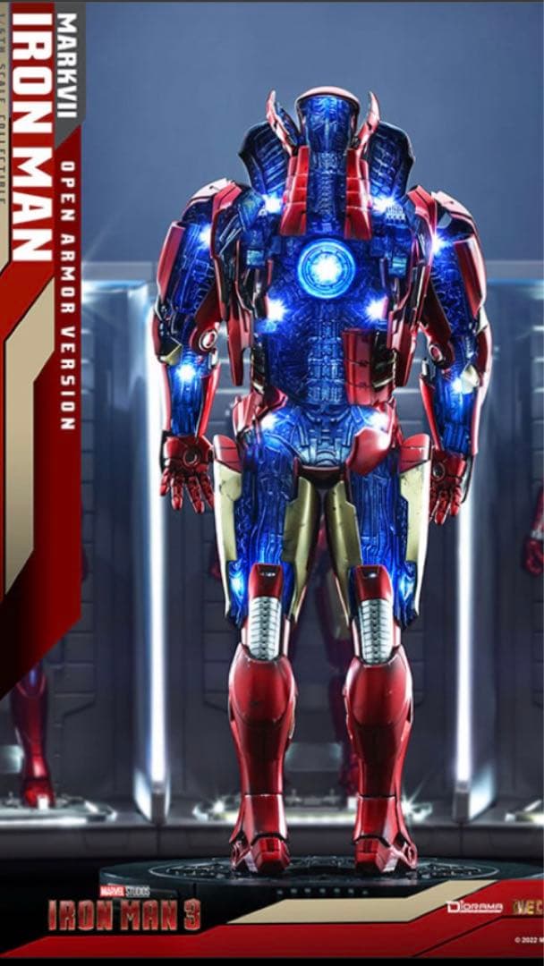 ま*様 Hot Toys アイアンマン3 Mk.7 オープンアーマー