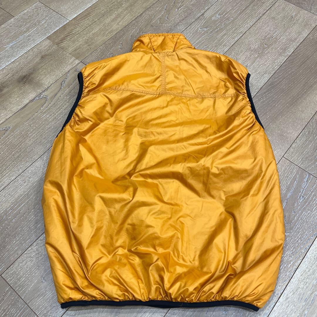 90's パフボールベスト　マンゴー　ムーンストーン　リバーシブル　M