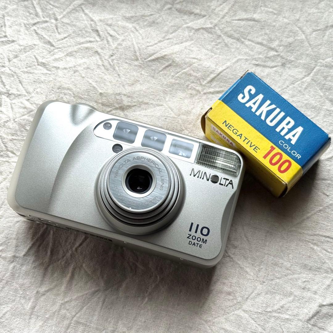 ⌘完動品！ 電池付き、作例あり！ MINOLTA 110 ZOOM DATE⌘