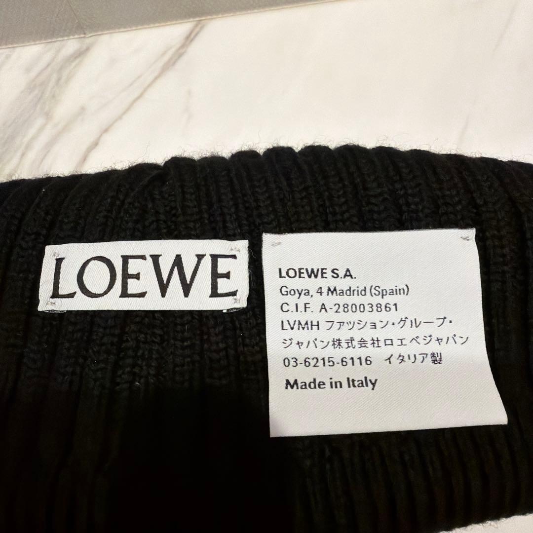 LOEWE ブラック ニット帽