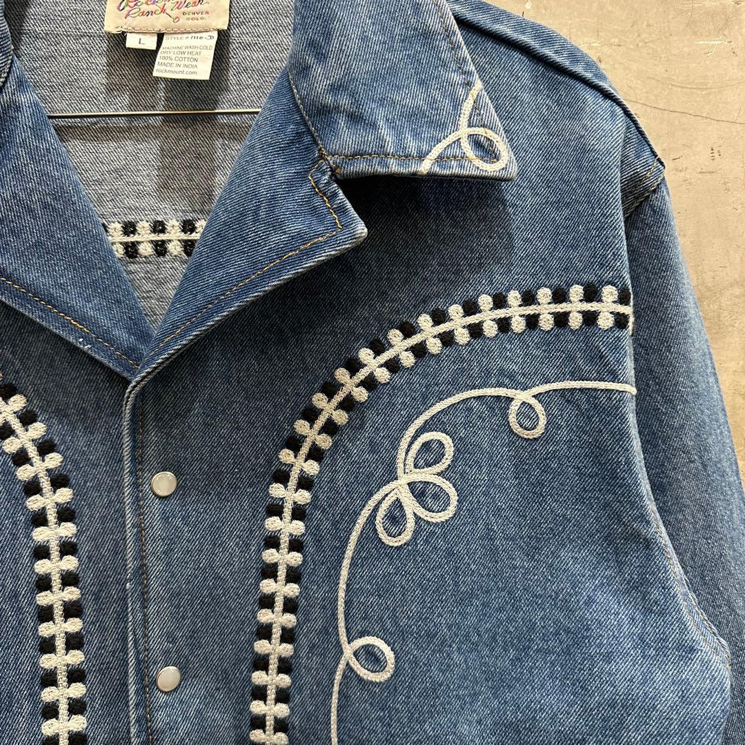 新品 ロックマウント ボレロ ウエスタン デニムジャケット
