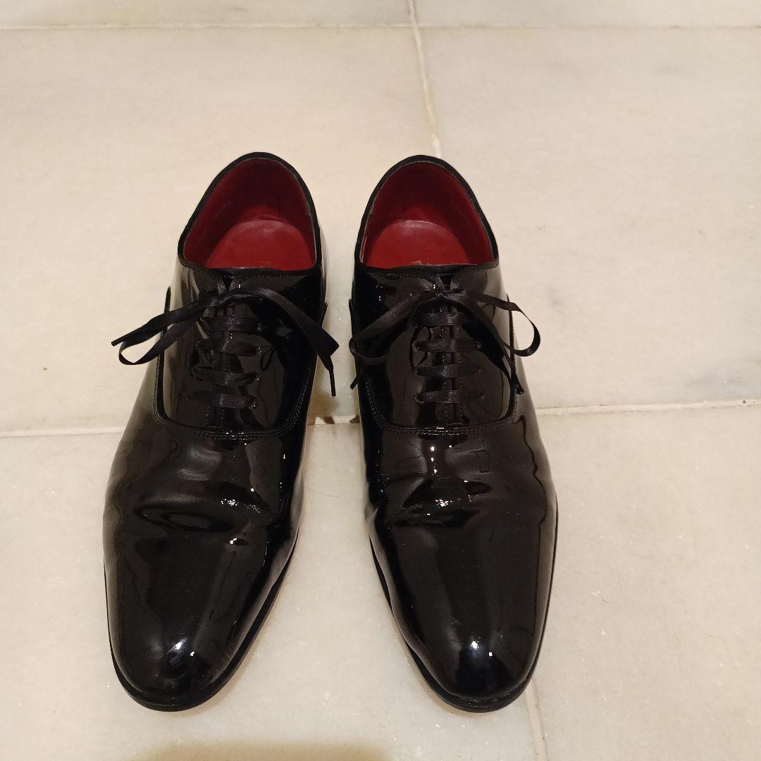 REGAL エナメル ブラック ドレスシューズ メンズ 24.5センチ