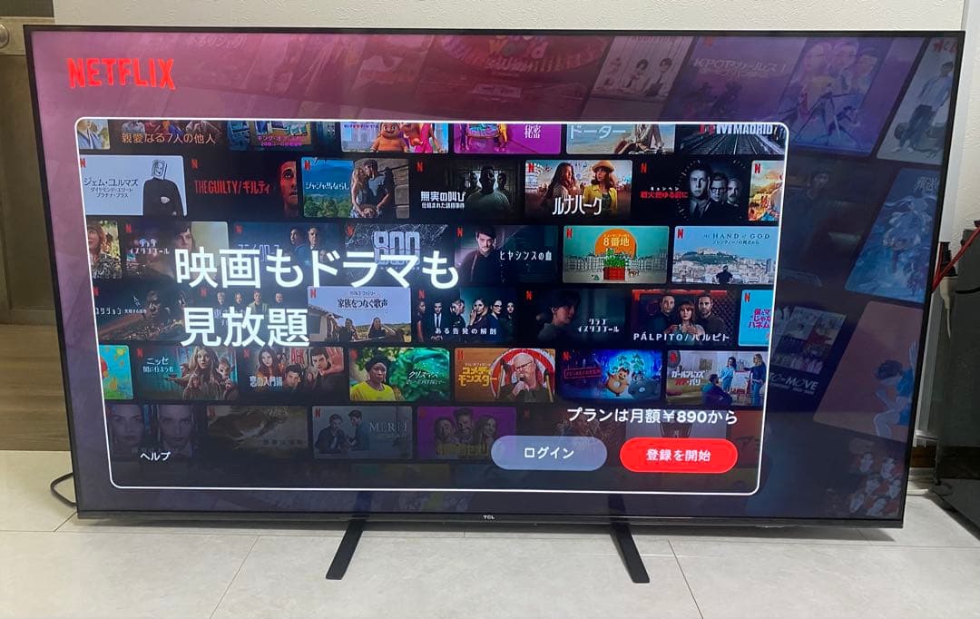 美品　TCL 55V型4K液晶テレビ 55P655 2025年製