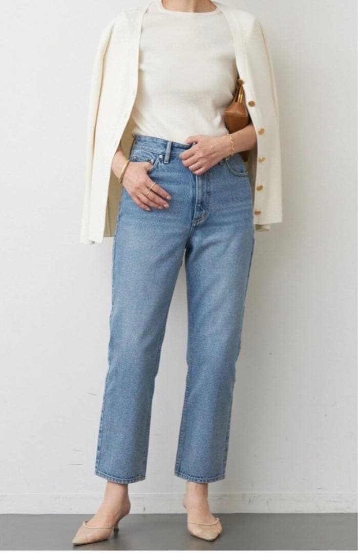 ドゥーズィエムクラス　2023SS DINER RIB Vネックカーディガン