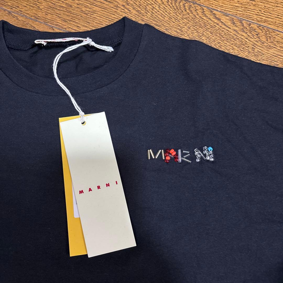 MARNI クロップドTシャツ ブラック 12Y
