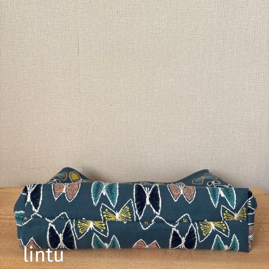 ハンドメイド＊sky flowerワンハンドルバッグ　minaperhonen