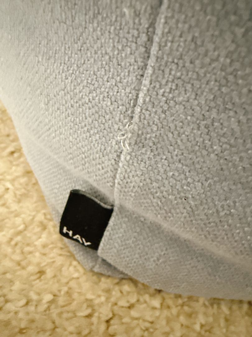 HAY POUFビーズクッション グレー ブルー