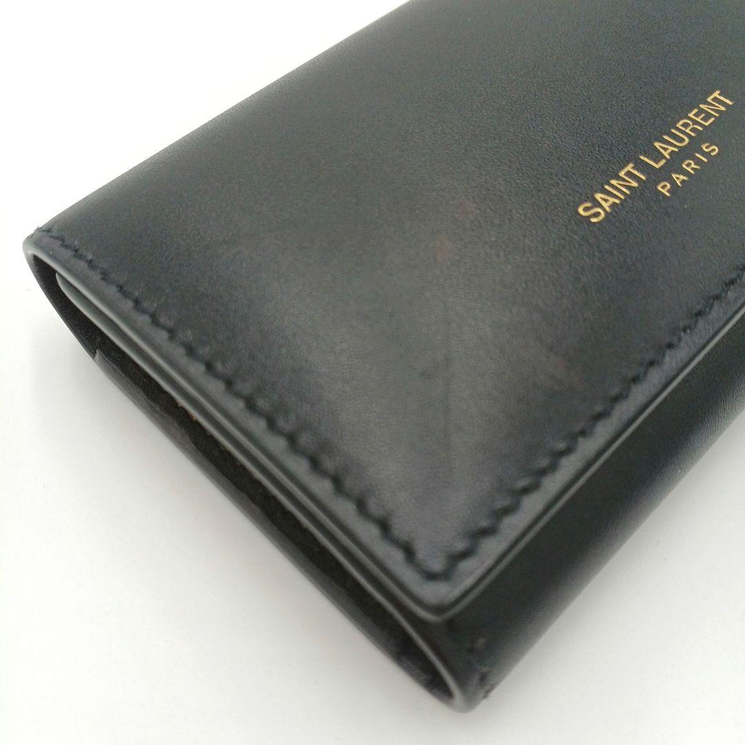 サンローラン　SAINT LAURENT　６連キーケース(ブラック×ゴールド)
