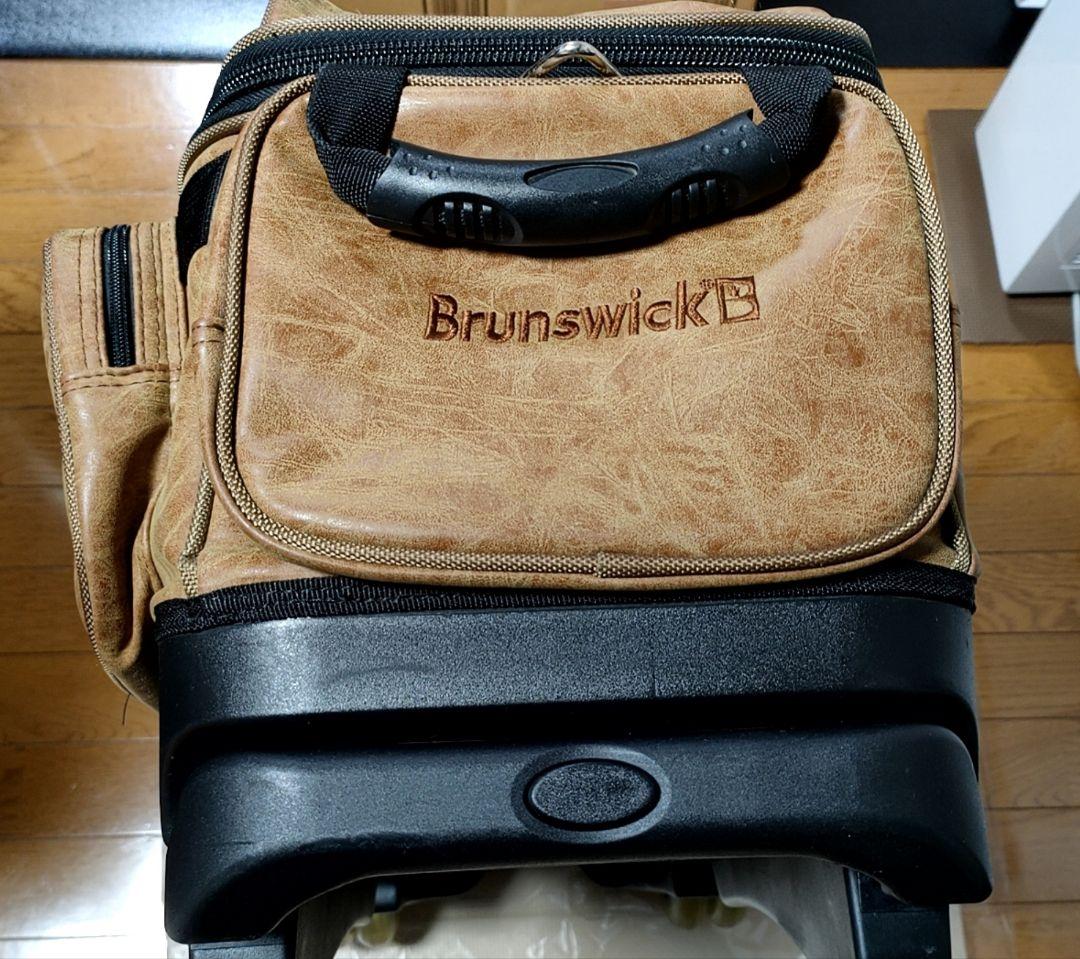 【廃盤品】ブランズウィック　3ボールバッグ　ブラウン　キャリーバッグ