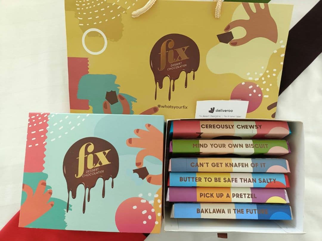 Fix Dessert ドバイチョコレート 6種類箱入り ピスタチオ フィックス