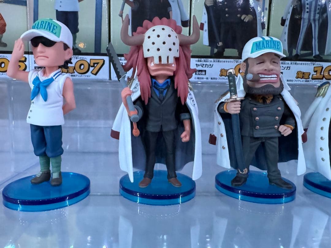 【箱あり開封品9点セット】ワンピース ワーコレ 海軍2 コンプ、海軍1 3点
