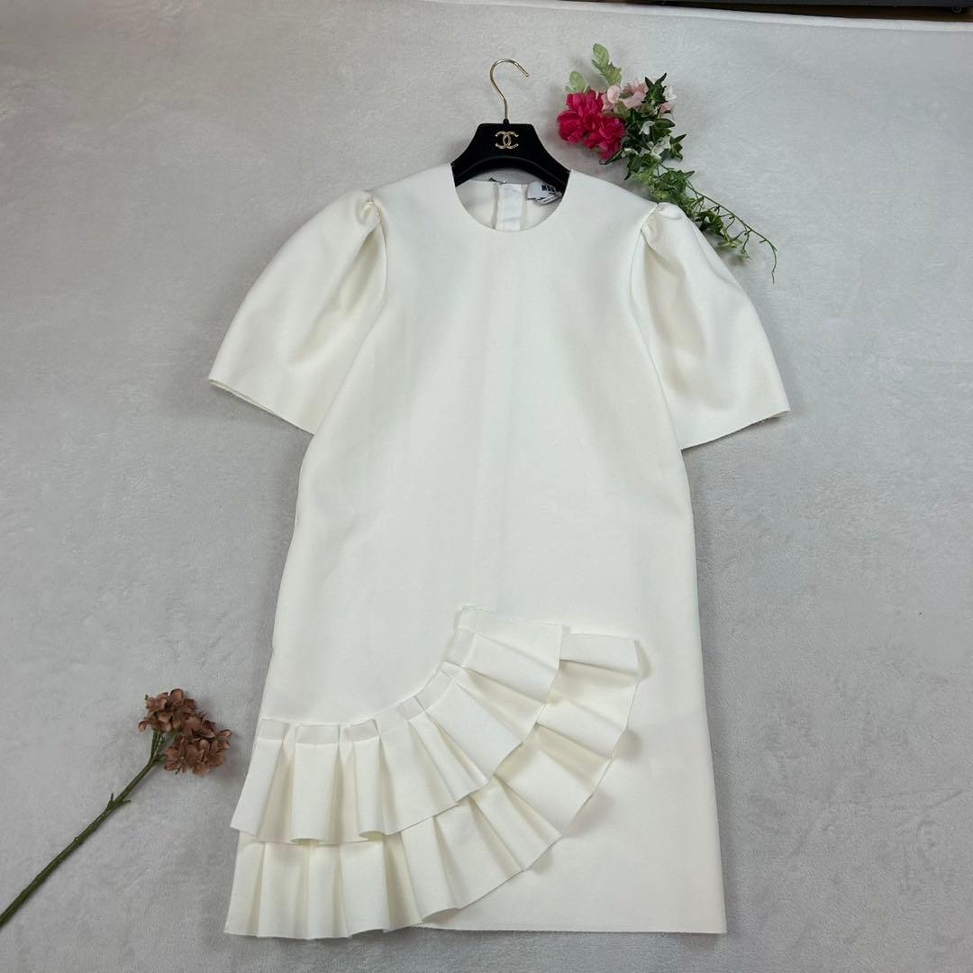 K833 美品 M エムエスジーエム めるる着用 ひざ丈ワンピース レディース